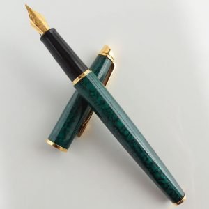 Waterman Hemisphere Green Marble Lacquer Fountain Pen